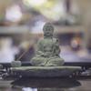 Buddha Figure Incense Burner Holder Decorative Sculpture for Cabinet Table Centerpiece Yoga