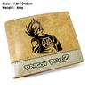 Dragon Ball Z Goku Turtle Kanji Embossed PU Leather Bifold Wallet Kai Anime Unisex Short Purse 1pcs