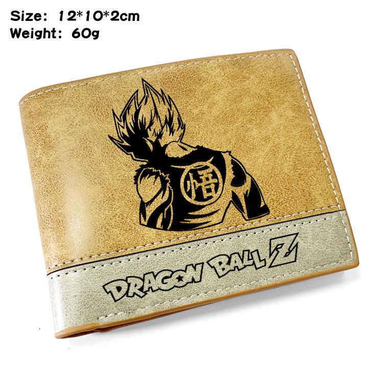 Dragon Ball Z Goku Turtle Kanji Embossed PU Leather Bifold Wallet Kai Anime Unisex Short Purse 1pcs