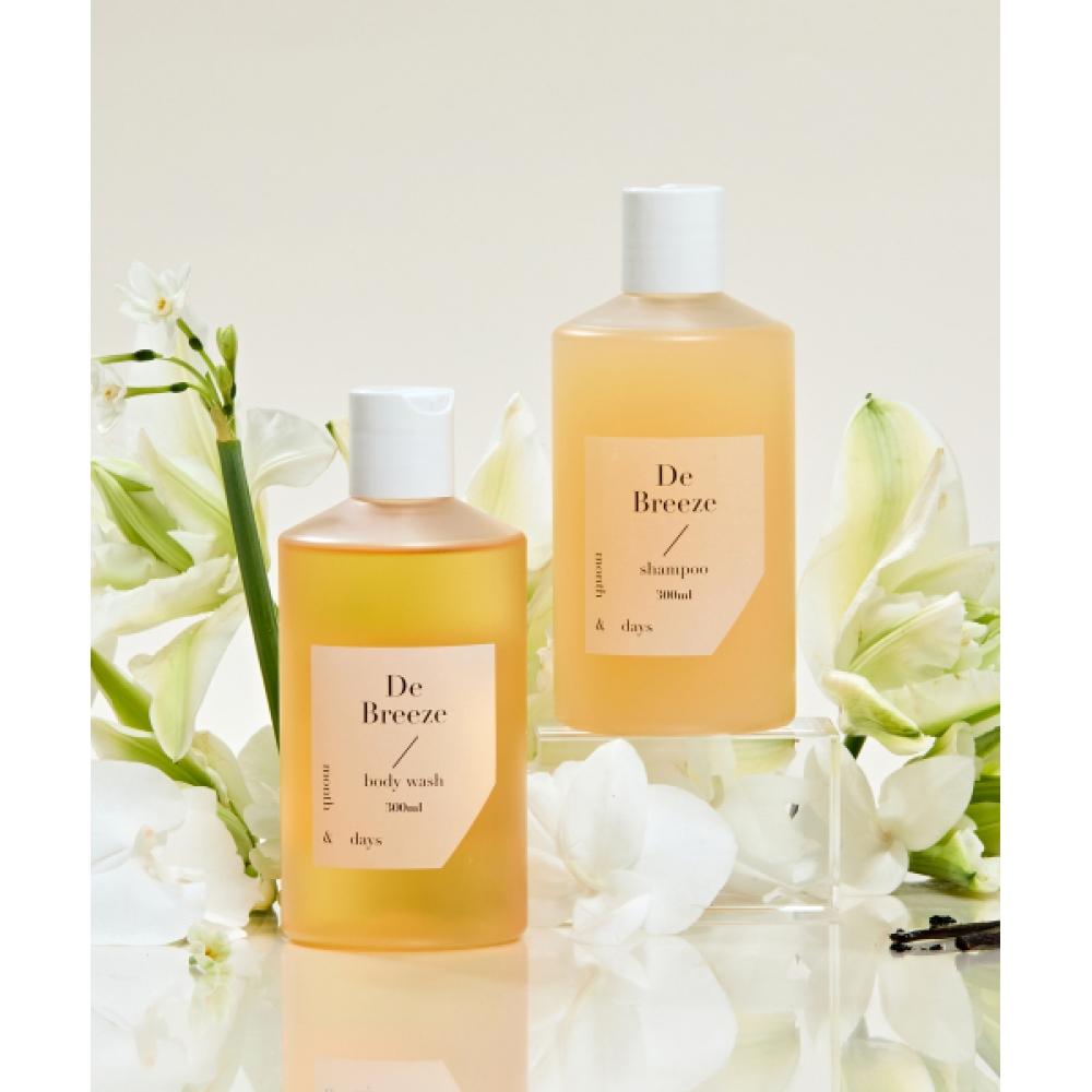 MonthnDays [Cleansing Set] Hair BoDy Set D Breeze Clean Soap Fragrance  BoDy Wash 300ml+shampoo 300ml FREE