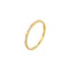 925 Sterling Silver Gold Plated Ring for Women, Dainty Cubic Zirconia Stacking Band, Minimalist Daily Jewelry Gift