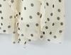 2025 Autumn/Winter European & American Ruffle Polka Dot Maxi Skirt for Women