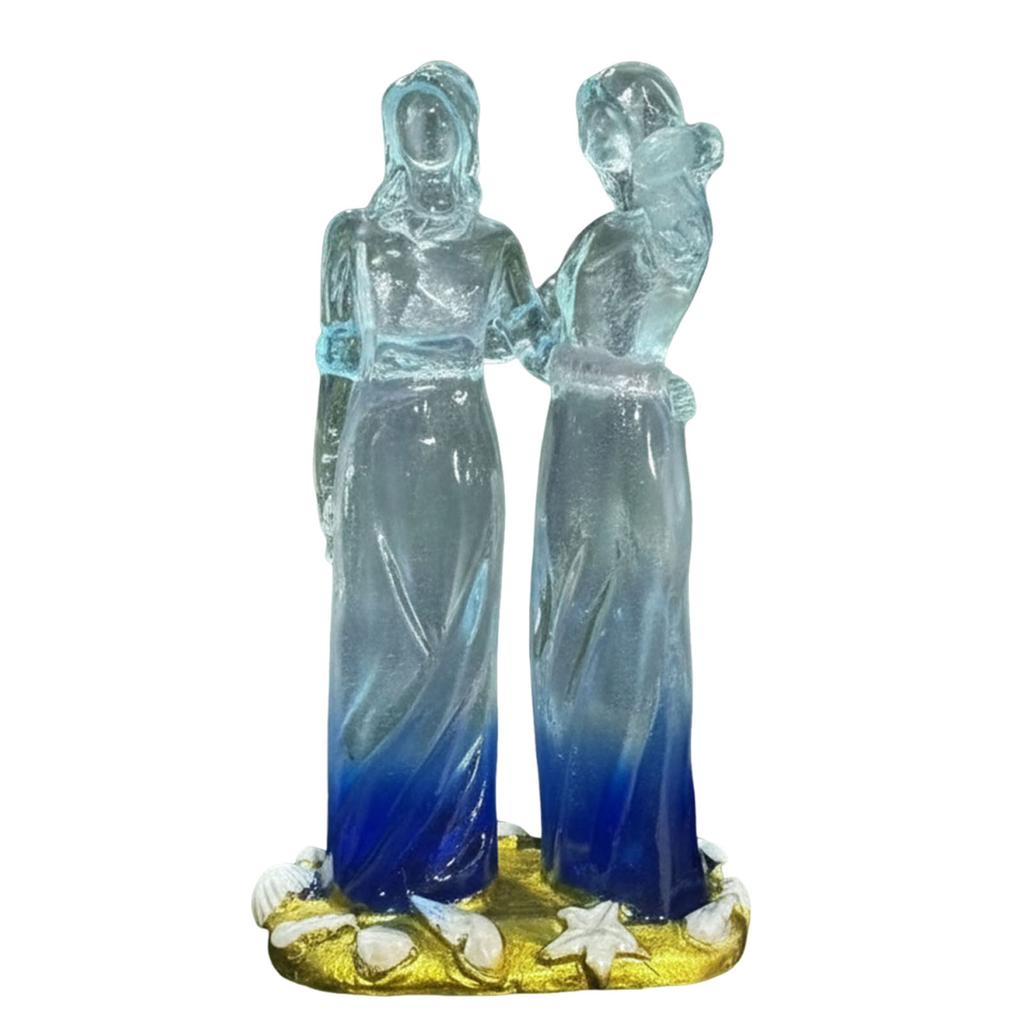 Harz Frauen Dekorative Skulpturen Feiert Freundschaften Schwestern Skulptur für Beste Freundin Bestie Geschenk