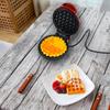 220V 350W Mini electric Waffles Maker Bubble Egg Cake Oven Breakfast Love Heart Shaped Waffle Maker EU Plug 220VAA