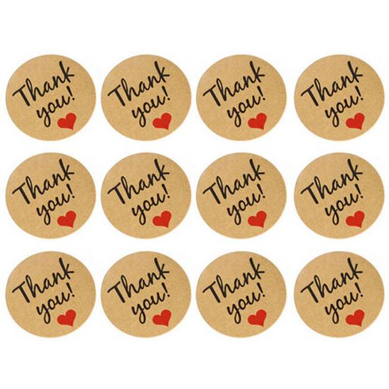 

120x Спасибо Крафт-бумага Запечатывающие наклейки Свадебные бонбоньерки Этикетки для писем и подарков