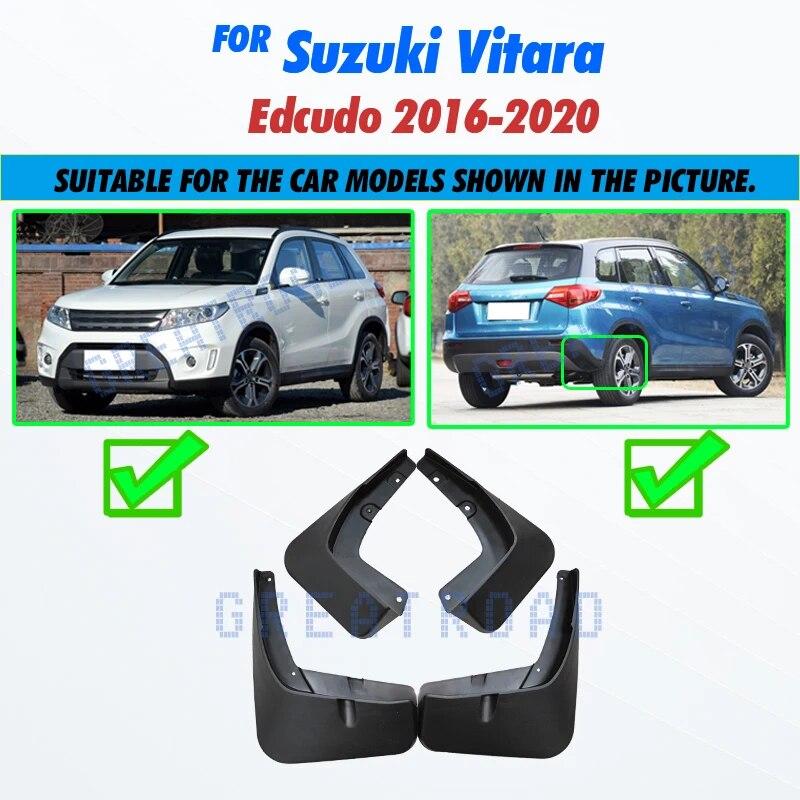 Mudflaps Splash Guards Car Mud Flaps For Suzuki Vitara / Edcudo Mudguards Fender 2016- Front & Rear Protector