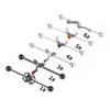 Stainless Steel Zircon-Studded Industrial Barbell Ear Piercing