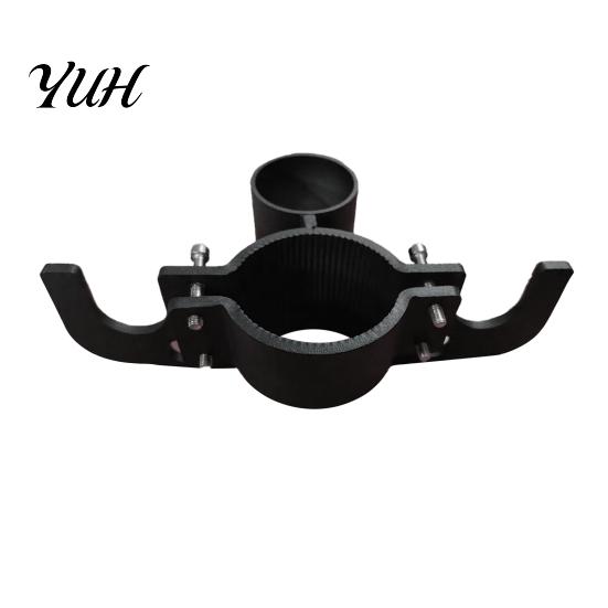 RV Towing Gear Trailer Safety Chain Holder with 7-Way Plugs Bracket, Heavy-Duty Aluminum Alloy Equipment Storage Organizer for Hitch Mount, Universal