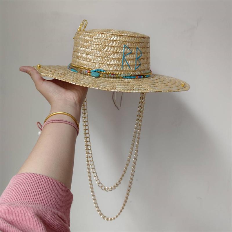Women's Sun Hat Straw Hat  New Style Paired with Bikini Jazz Hip Hop Summer Hat Punk Fashion Style Beach Hat Church Hat