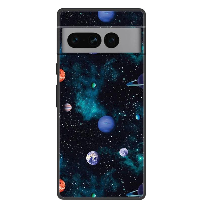 For Google Pixel 7 Pro Case Soft Black Silicone Bumper Butterfly Phone Cover for Googe Pixel7 7Pro Pixel7Pro Cases Fundas Coque