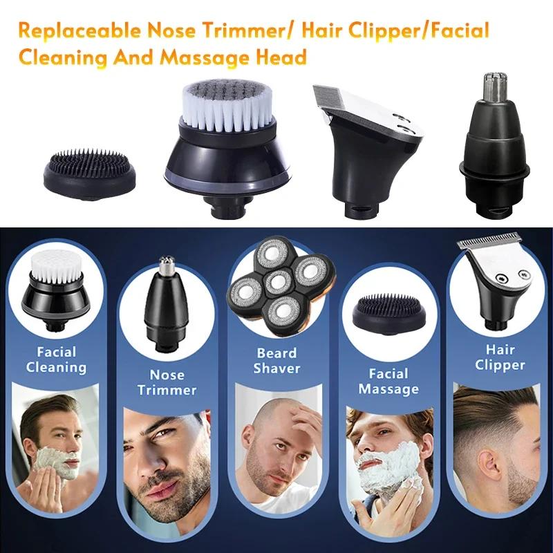 Xiaomi Replacement Electric Shaver Head Nose Trimmer Hair Clipper Facial Cleaning Brush Massage Head Spare 3/4/5 Cutter Floating Head