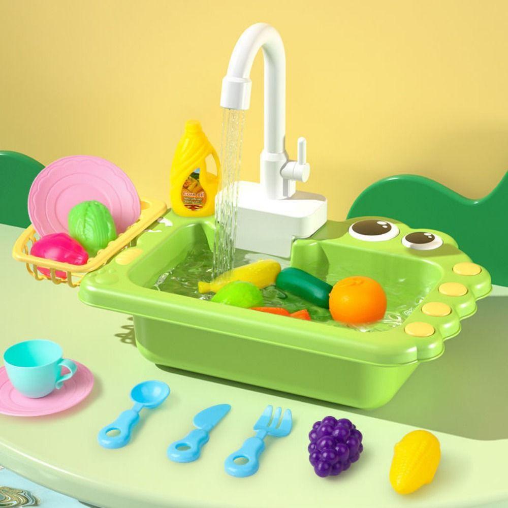 Universal Kitchen Sink Toy Rotatable Sink Faucet Play Tap Faucet Replacement Toy  For Girls