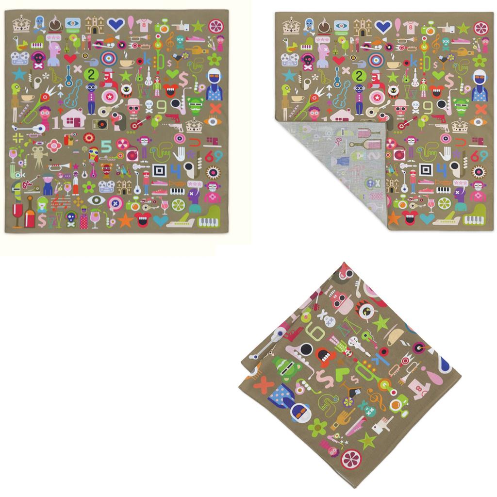 Hip Hop Durag Bandana Doo Rag Head Scarf for Women Men Square Turban Head Scarf Punk Head Wrap Headwear