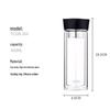 THERMOS Double-Wall Glass Tea Infuser Tumbler