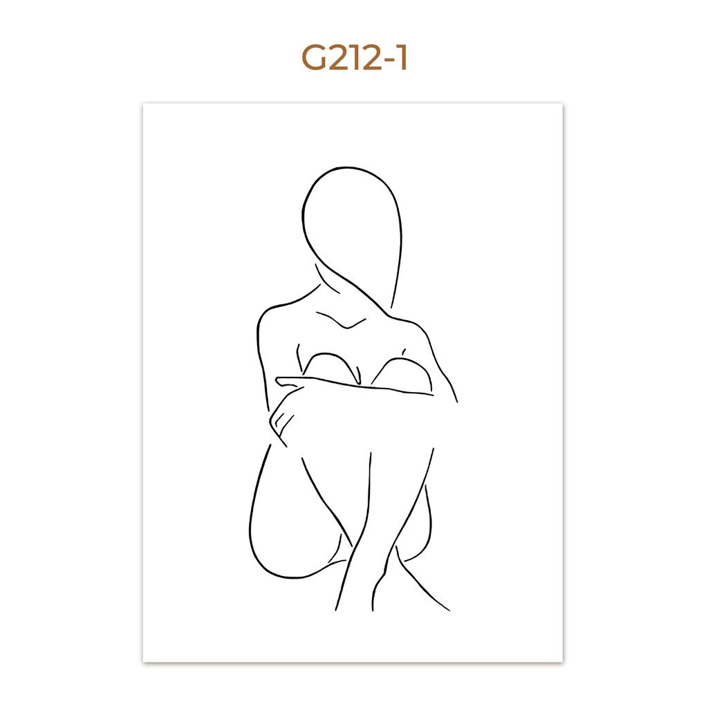 Wall Poster Figure Hand Flower One Line Drawing Canvas Art Print Painting Black White Lady Wall Picture For Living Room Decor