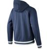 Skechers Hooded Zipper Comfortable Versatile Fleece Cardigan Long Sleeve Sweatshirt Men Outerwear Dark-Blue P424U029-002Z