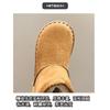 Children's snow boots for boys and girls in winter set of short boots suede cotton shoes plush insulation shoes snow boots