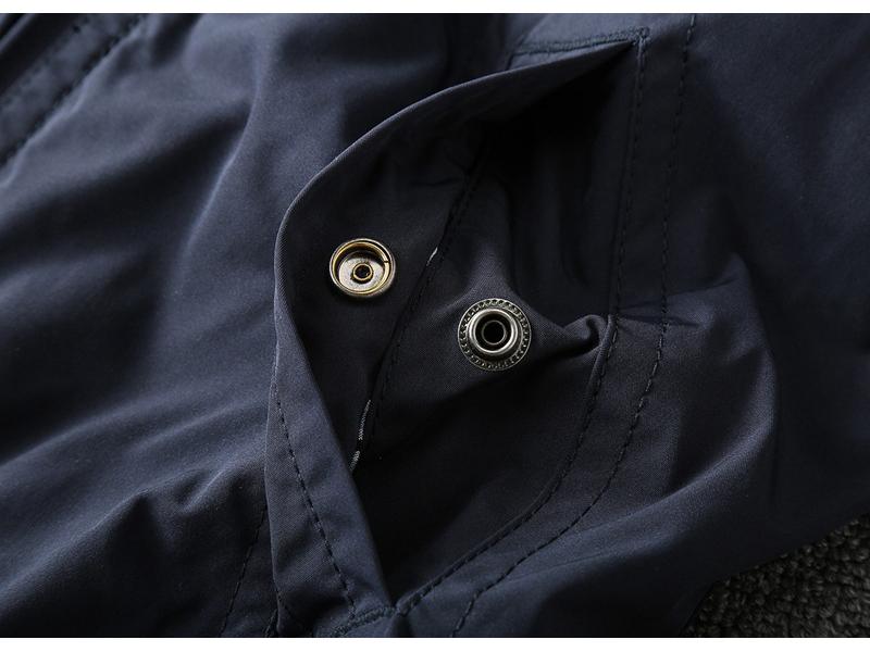 Herren Herbst/Winter Schlanke Passform Windjacke: Business Casual, Vielseitig, Doppellagige Reversjacke.