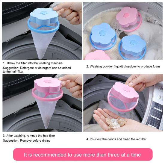 Filtrační sáček, houba ve tvaru švestky, blok, filtr do pračky, lapač vlasů, opakovaně použitelný síťovaný design, sítko na vlasy do pračky