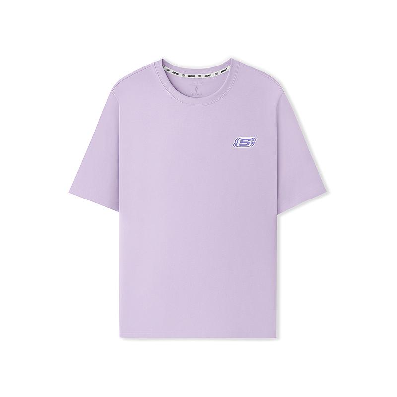 Skechers Sports Alliance Series Casual Fashion Classic Simple Short Sleeve T-Shirt Unisex Tops L225U200-00KC XS