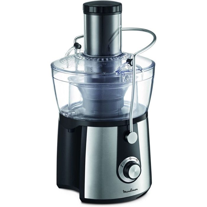 Centrifuga - moulinex - juice express - 0,8 l - 800w - acciaio inossidabile nero nero