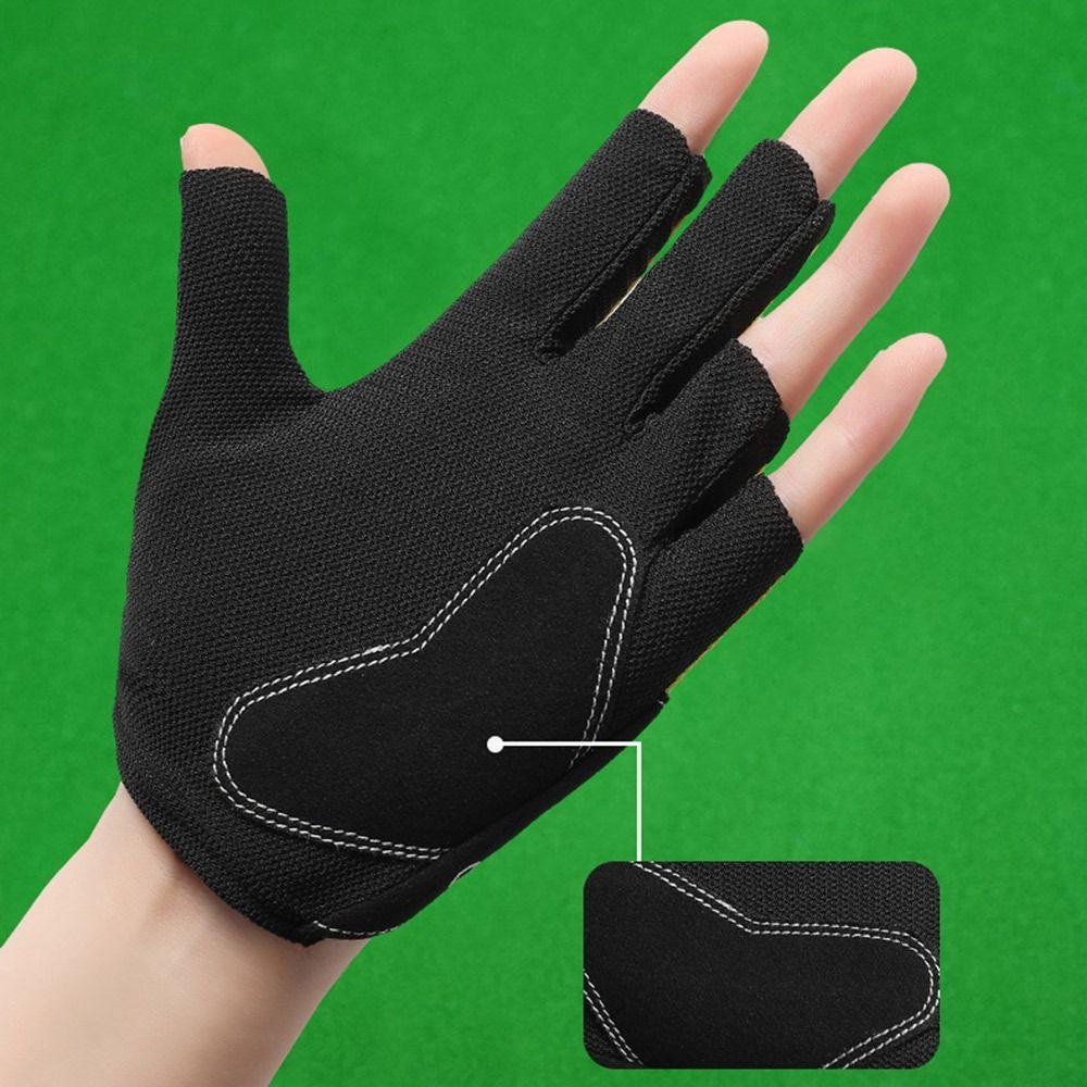 Levá rukavice na kulečník Elastická protiskluzová tréninková rukavice na kulečník Prodyšná rukavice na snooker a kulečník Fitness doplňky