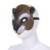 3D Halloweenská veverčí maska ​​Realistická kreativita Zvířecí poloviční maska ​​Elastické popruhy Unisex Maškarní maska ​​Muž Žena