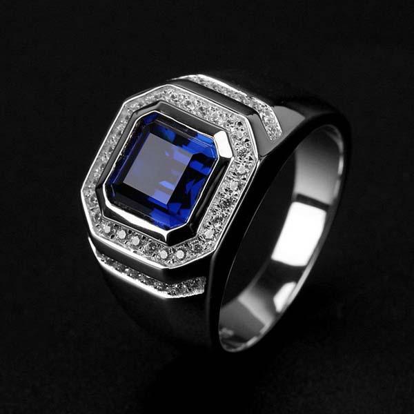 European & American Style Two-Tone Electroplated Zircon Goose Egg Engagement Ring