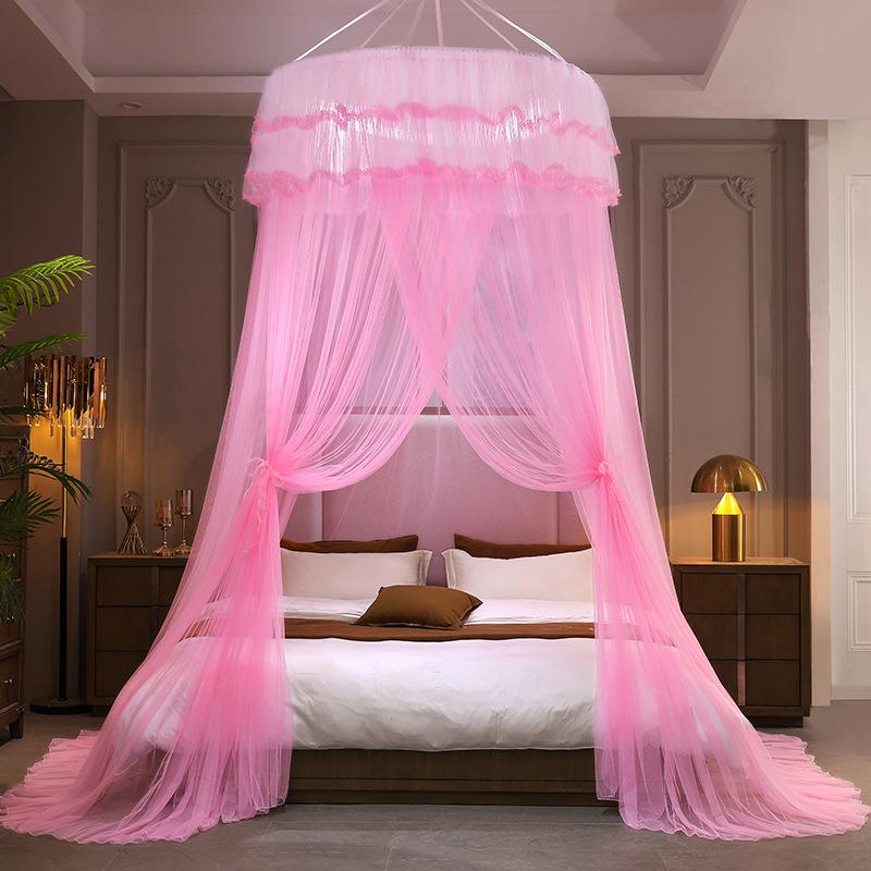 1.2M Children Bed Mosquito Net Girl Round Bed Tent Mosquito Nets Curtain Canopy for Double Bed Mosquito Net Home/Garden
