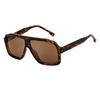 Oversized Square Sunglasses for Men Classic Luxury Brand Trendy Metal Big Frame Goggles Eyewear Stylish Sun Glasses
