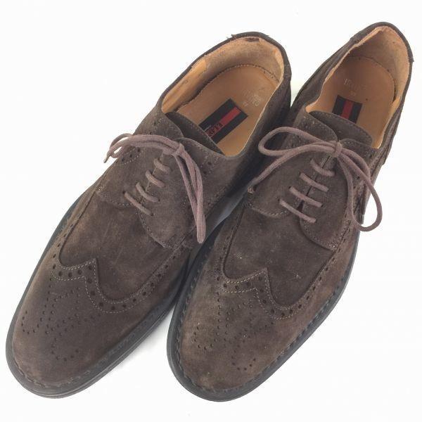 

LLOYD IRVING Сделано в Германии Замшевые кожаные броги Бизнес-туфли Коричневый размер 9F 27.5 Мужские