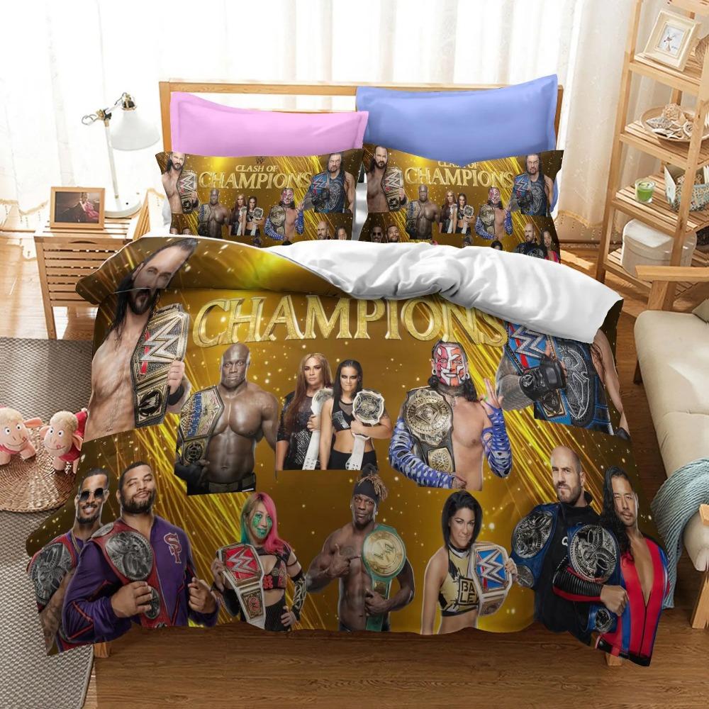 Wrestling Gladiators 3D Printed Duvet Case Pillowcase Bedding Set Twin Full King For Kids Adults Bedroom