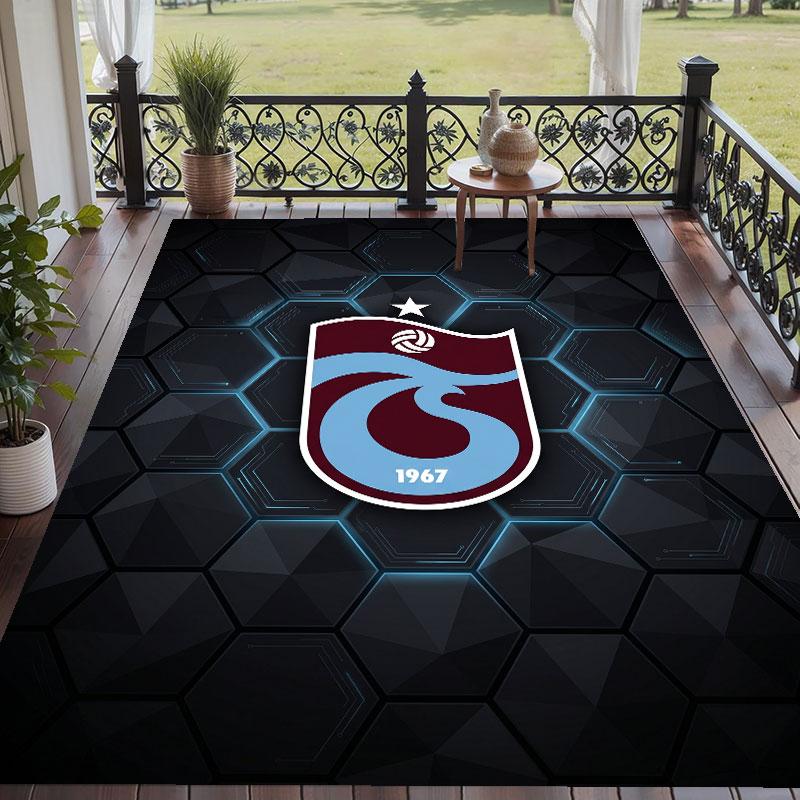 Weicher Bodenteppich Trabzonspor FC Muster Teppich Teppichboden Dekomatte Für Wohnzimmer Heimdekoration