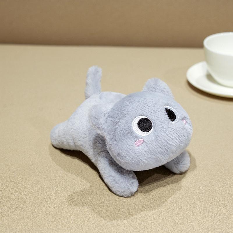 Cute cat doll plush toy kitten doll girl bag messenger bag doll doll 18cm(0.08kg)