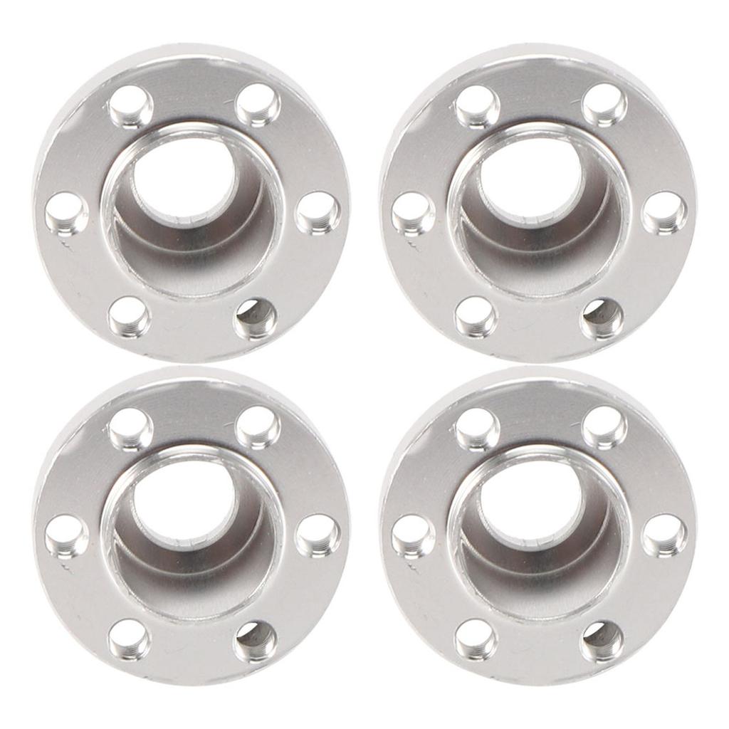 4pcs 1.9inch Aluminum Alloy Silver Wheel Hex Hub Fit for SCX10 1 10 RC Car Model20mm