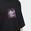Adidas Originals Trefoil Print Casual Sports Short Sleeve T-shirt Men Tops Black H09193