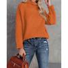 New Autumn and Winter Knitted Sweater, Solid Color High-neck Casual Loose Sweater Pullover