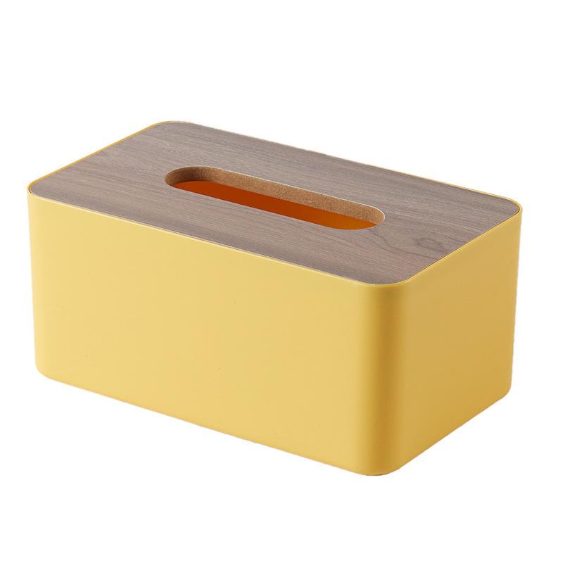 Tragbare Taschentuchbox mit abnehmbarem Deckel Desktop-Taschentuchbox