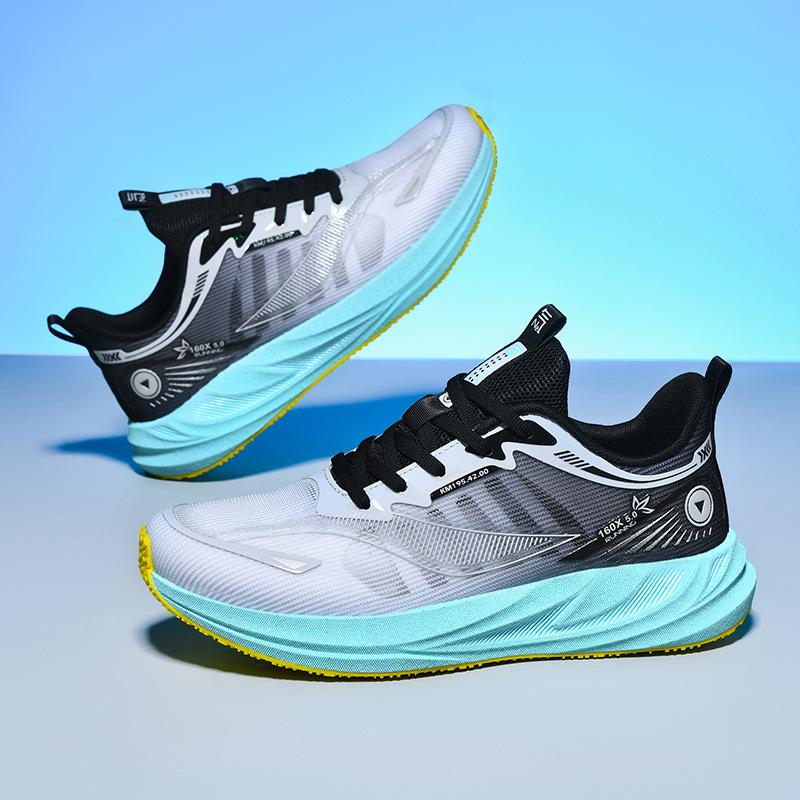New Carbon Board Sports Leisure Style Women's Sports Fashion Versatile Leisure Breathable Net Running Sports Shoes Couple Shoes Men