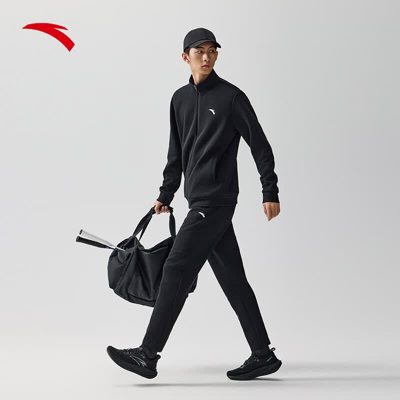 Anta Men's Winter Windproof Stand Collar Tracksuit