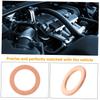 CALLARON 4pcs Copper Crush Washer Sealing Gasket for Brake Pump Precision Design Vehicle Compatibility Easy Installation