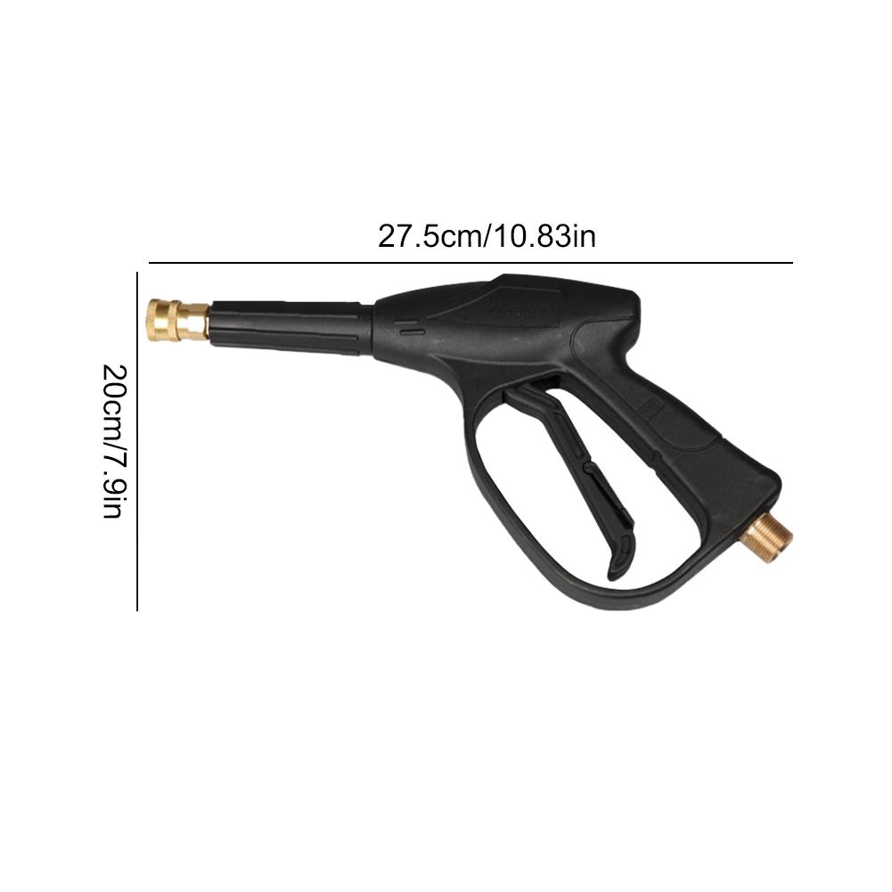 Snow Foam Gun with 5 Spray Nozzle Tips High Pressure Household Cleaning Machine 3000PSI Foam Sprayer Water Gun 1/4 Quick Release