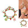 Christmas Bracelet Set With Soft Clay Beads And Holiday Charms For Women Gift Giving