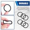 BHBL 10 PCS Metric O Rings Black Nitrile Rubber 40 Mm OD 4 Mm Thick