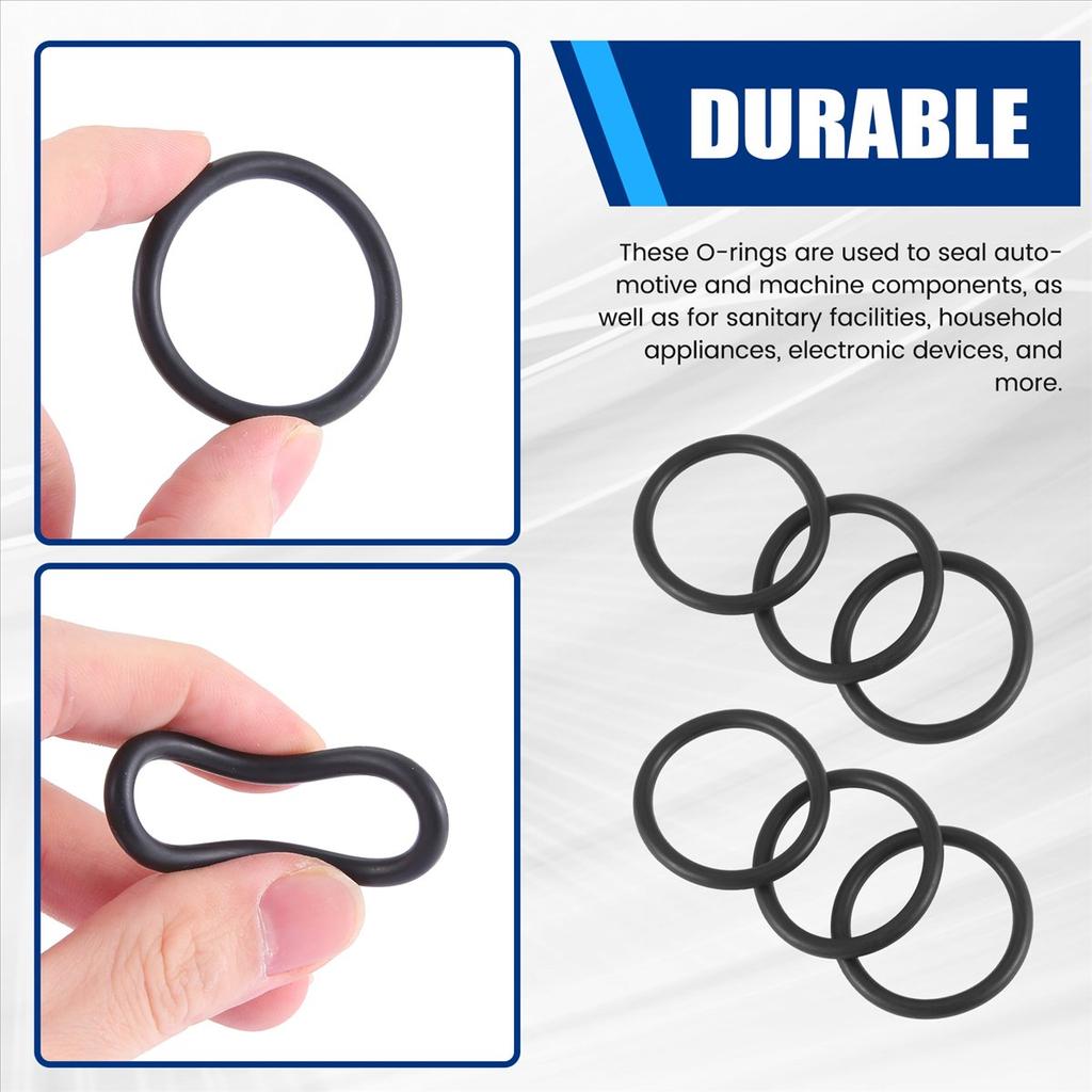 BHBL 10 PCS Metric O Rings Black Nitrile Rubber 40 Mm OD 4 Mm Thick