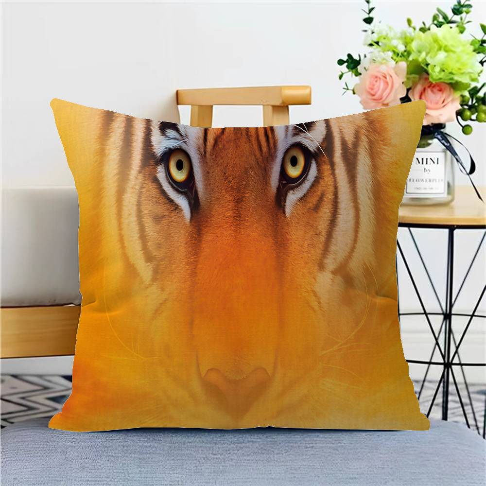 Tiger Muster Kissenbezug Dekokissen Sofa Heimdeko Hülle Kissenbezüge