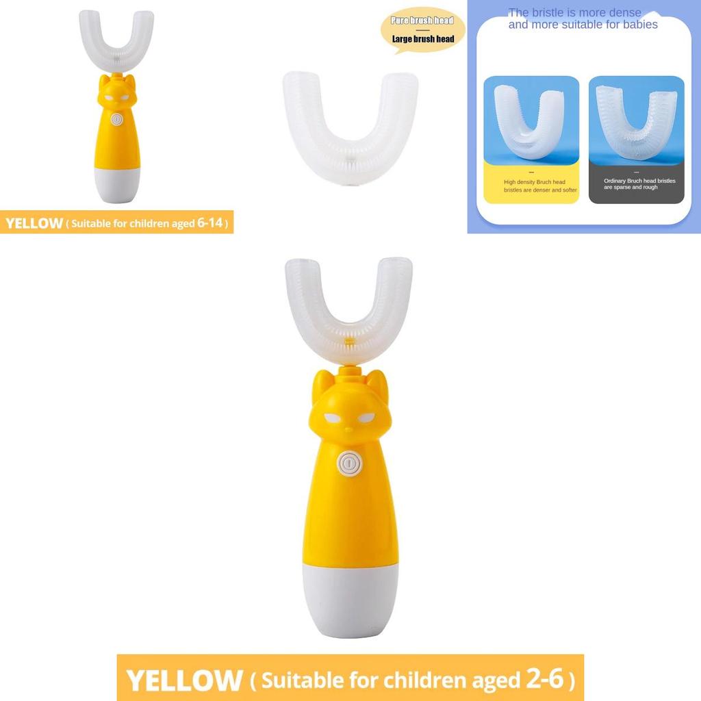 Durable Electric Toothbrush For Kids With Silicone Brush Head And Long Battery Life