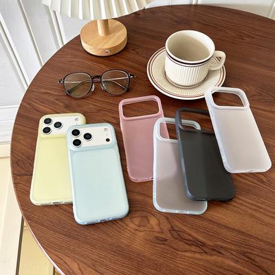 Luxus Süßigkeitenfarbe Hülle Durchsichtig Für iPhone Air 17 16 15 14 13 12 Pro Max Plus 16E Klar Matt Silikon Weiche Hülle TPU Schale