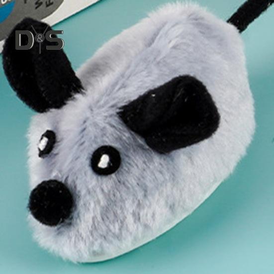 Interactive Mouse Moving Cat Toy Rechargeable Automatic Moving Plush Mice for Indoor Cats Touch Activated Squeaky Toy with Remote Control