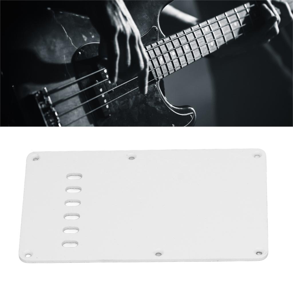 2Pcs Electric Guitar Back Cover Plate 6 Holes Robust Exquisite Looking Guitar Pickguard Backplate